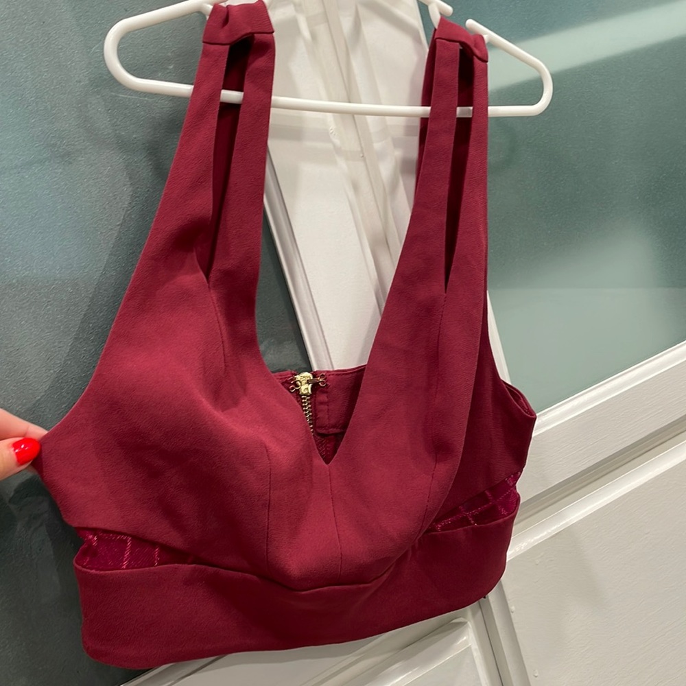 Bebe crop top, size 0